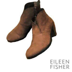Eileen Fisher Textured Leather Bootie